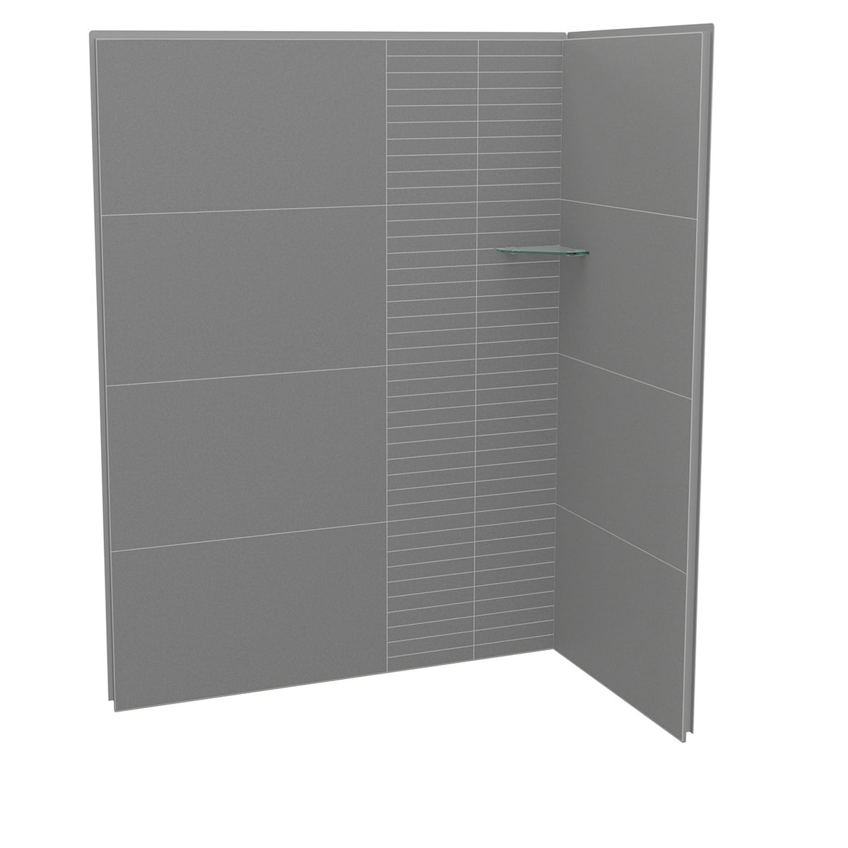 Maax Utile 6032 Composite Direct-to-Stud Two-Piece Corner Shower Wall Kit - image 7