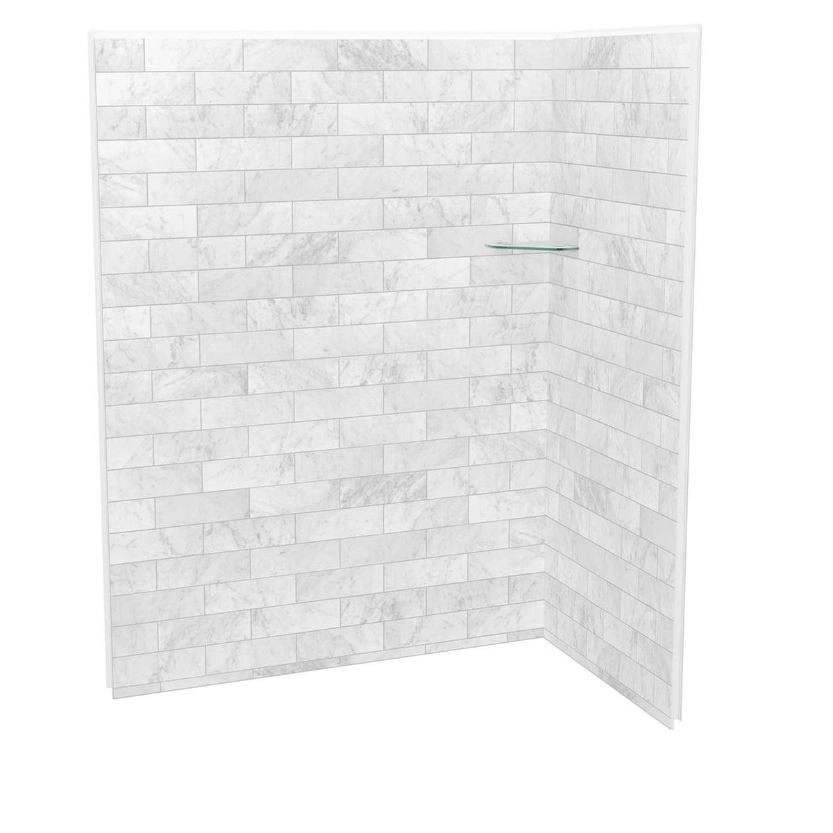 Maax Utile 6032 Composite Direct-to-Stud Two-Piece Corner Shower Wall Kit - image 9