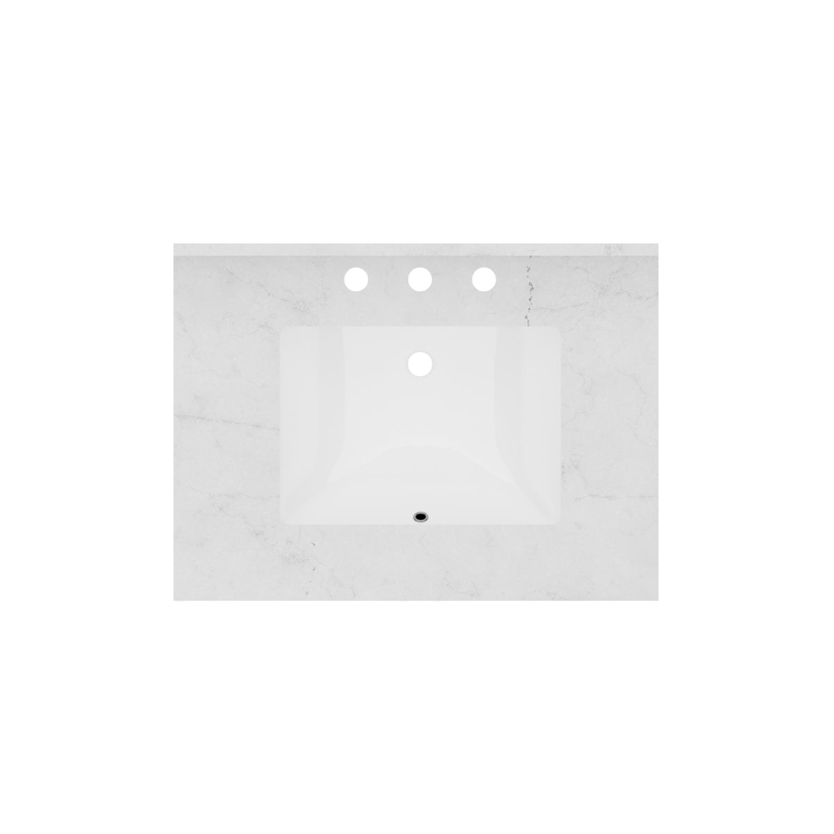 Maax Vanuria Right 30 in Freestanding Single Sink Vanity in White with White Marble Top and Matte Black Hardware - image 4