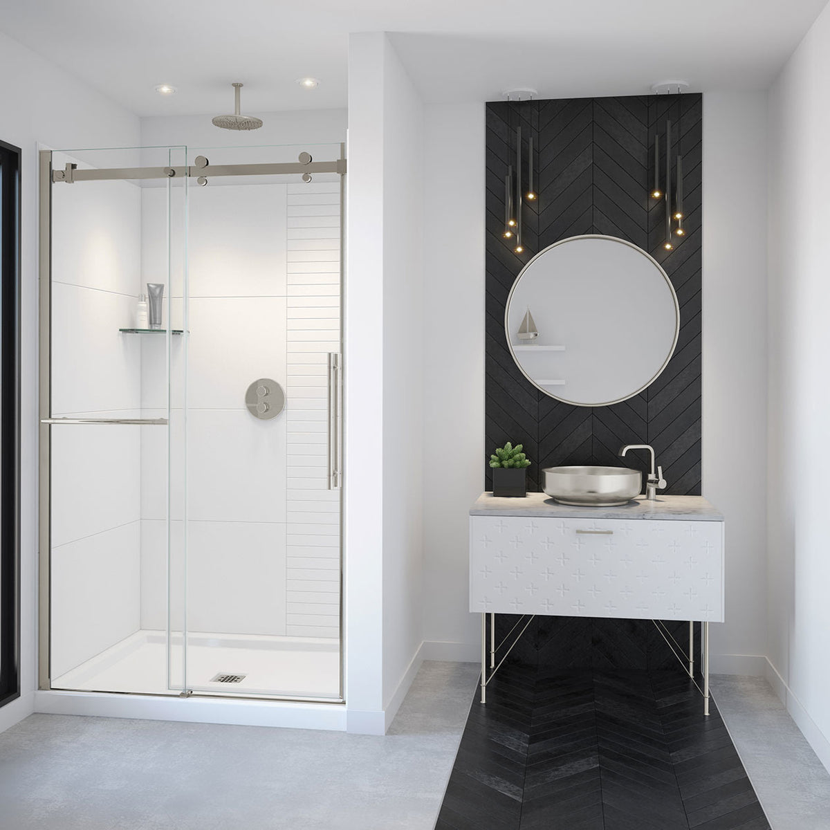 Maax Vela 44 ½-47 x 78 ¾ in 8mm Sliding Shower Door - image 11