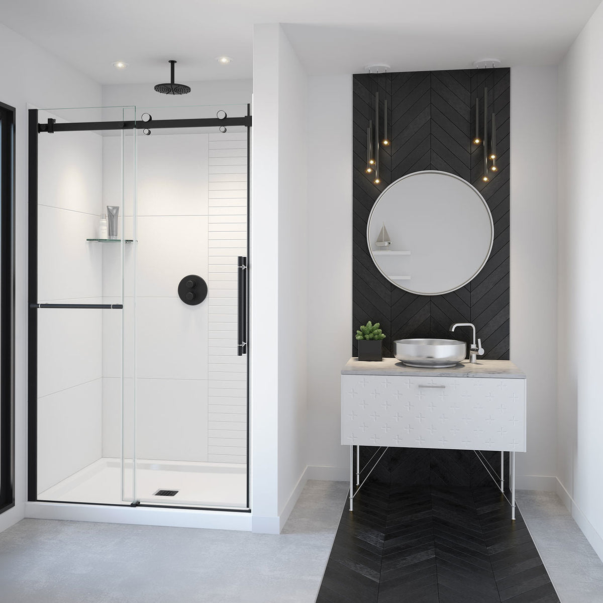 Maax Vela 44 ½-47 x 78 ¾ in 8mm Sliding Shower Door - image 26