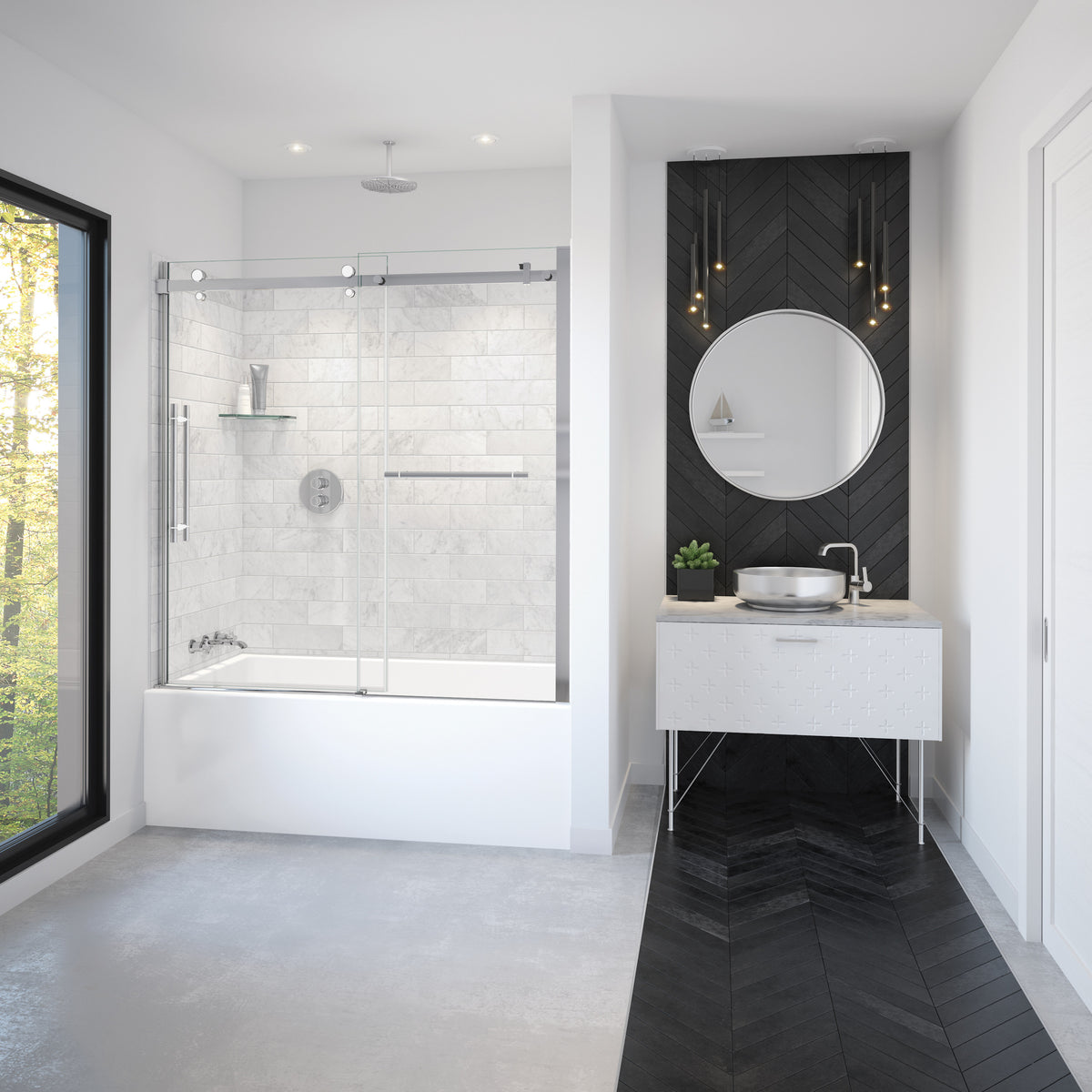 Maax Vela 56 ½-59 x 59 in 8 mm Sliding Tub Door - image 6