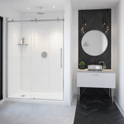 Maax Vela 56 ½-59 x 78 ¾ in 8mm Sliding Shower Door for Alcove Installation