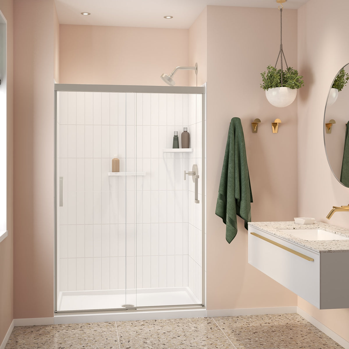 Maax Versaline 48 in Alcove Wall Kit - Vertical in White - image 4