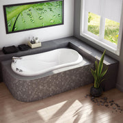 Maax Vichy 6034 Acrylic Drop-in End Drain Bathtub in White