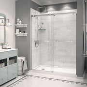 Maax Zone Square 60 x 32 Acrylic Alcove or Corner Shower Base in White with Left-Hand Drain