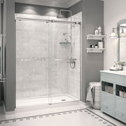 Maax Zone Square 60 x 32 Acrylic Alcove or Corner Shower Base in White with Right-Hand Drain