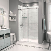 Maax Zone Square Base 48 x 32 Acrylic Alcove or Corner Shower Base in White with Center Drain