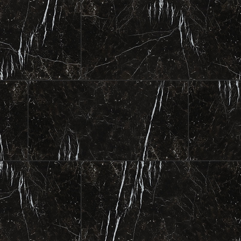 MSI Regallo Marquina Noir 12 x 24 Polished Porcelain tile (NREGMARNOI1224P) – MSI product image