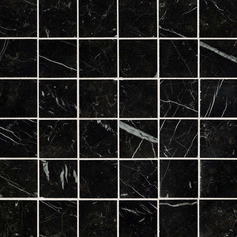 MSI Regallo Marquina Noir 2 x 2 Matte Porcelain mosaic (NREGMARNOI2X2) – MSI product image