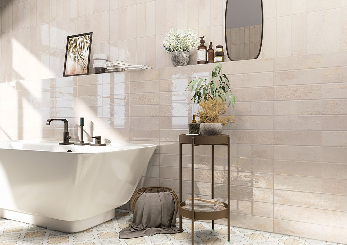 MSI Marza Pearl 4 x 12 Glossy Ceramic tile (NMARPEA4X12G) – MSI room scene