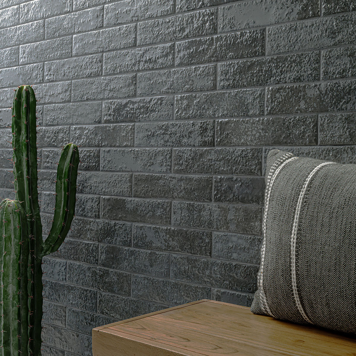 MSI Mattonella Carbone 2.5 x 10 Matte Porcelain tile (NWGMATCAR2.5X10) – MSI room scene