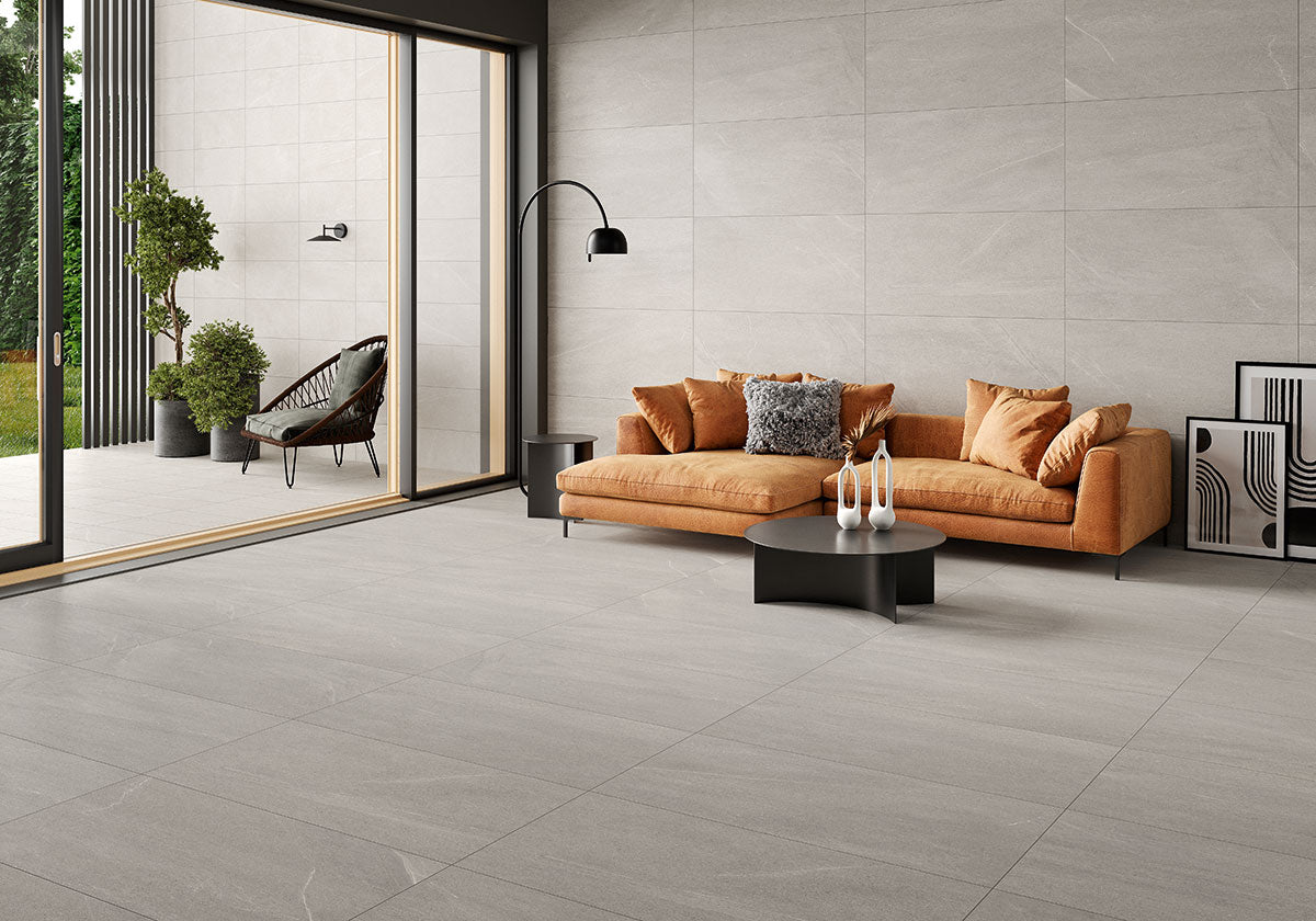 MSI Maven Gris 12 x 24 Matte Porcelain tile (NMAVGRI1224) – MSI room scene