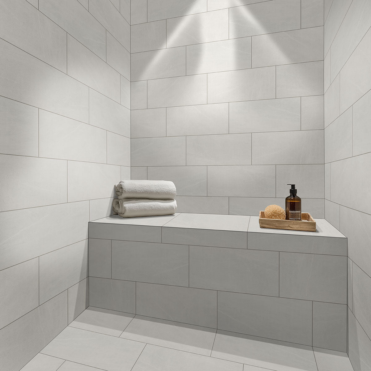 MSI Maven Talc 24 x 48 Matte Porcelain tile (NMAVTAL2448) – MSI room scene (bathroom)