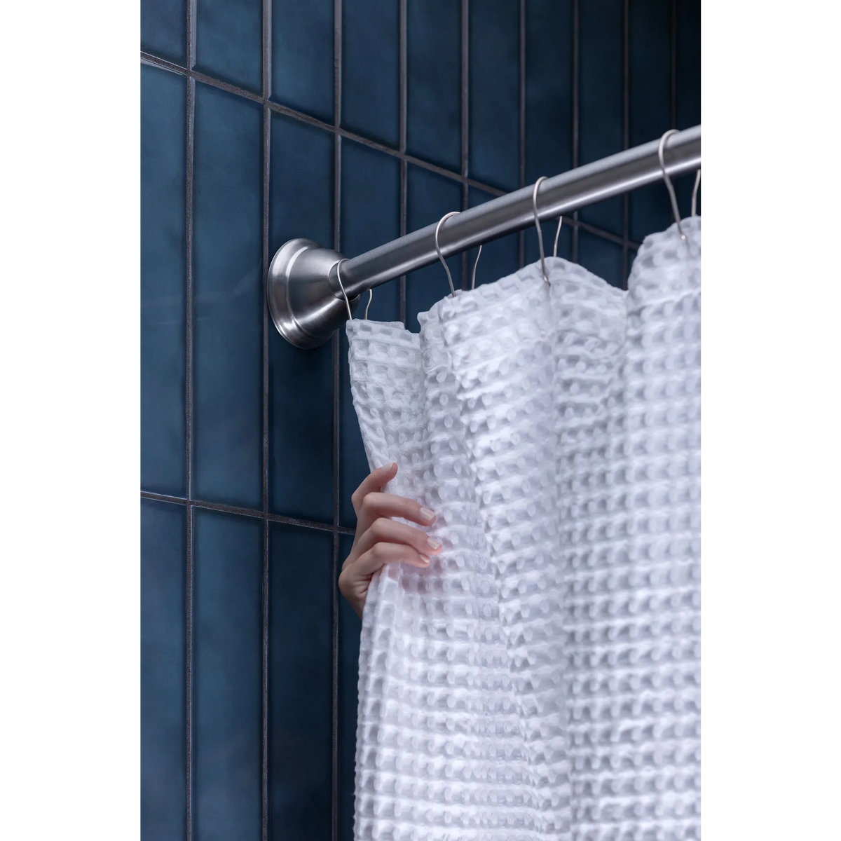Moen Curved Shower Rod With Magnetix Tension/Permanent Mount MDN2170 in Brushed Nickel (MDN2170BN) - view 3