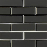 MSI Metallic Gray Bevel 2 x 6 Glossy Glass mosaic (SMOT-GLSST-MEGRBE8MM) – MSI product image