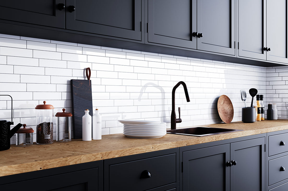 MSI Metro White 2 x 8 Glossy Porcelain tile (NMETWHI2X8G) – MSI room scene
