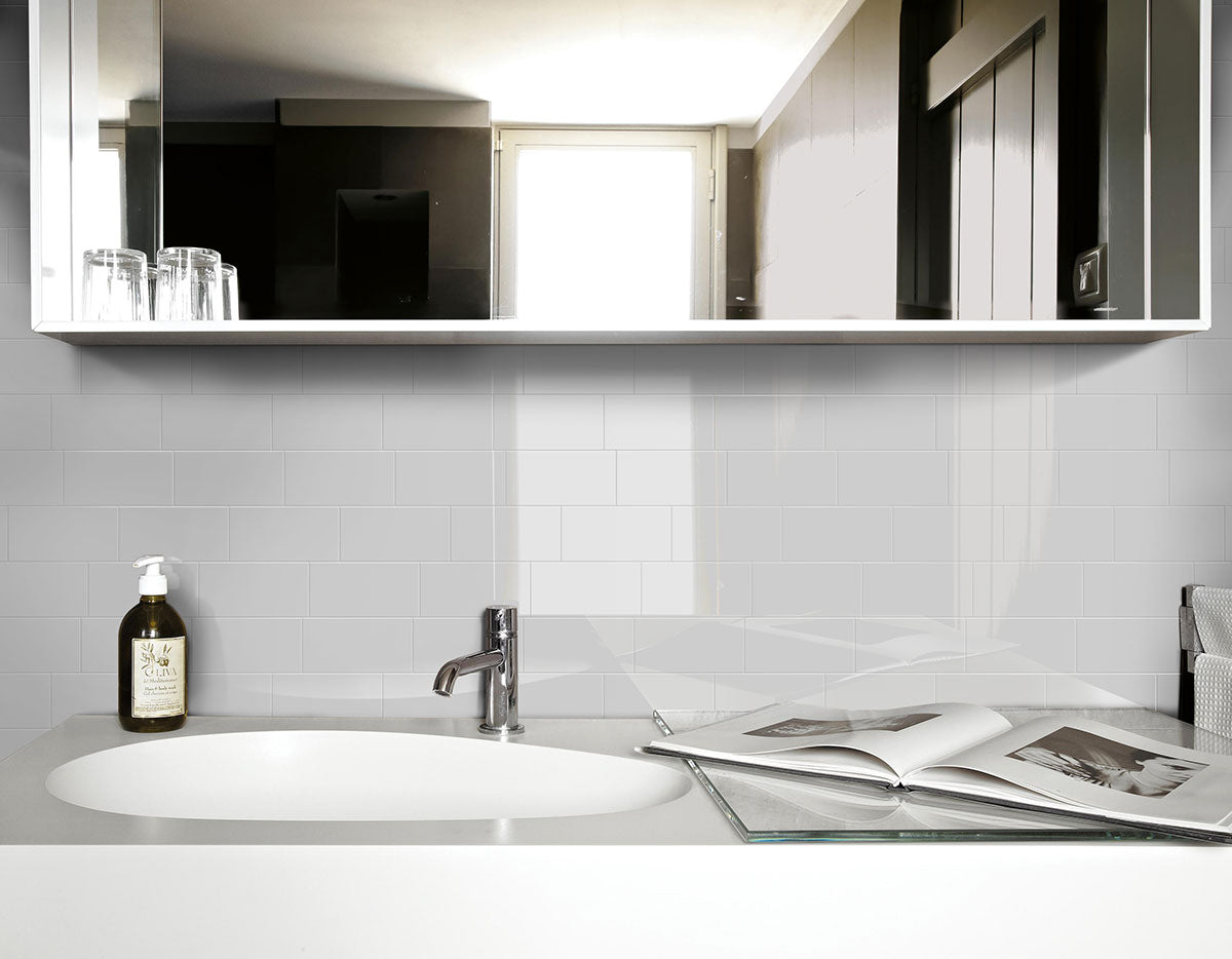 MSI Metro White 3 x 6 Glossy Porcelain tile (NMETWHI3X6G) – MSI room scene