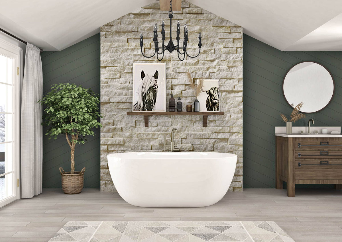 Oceania Minto 65 Freestanding Bathtub 65" x 34" x 22"