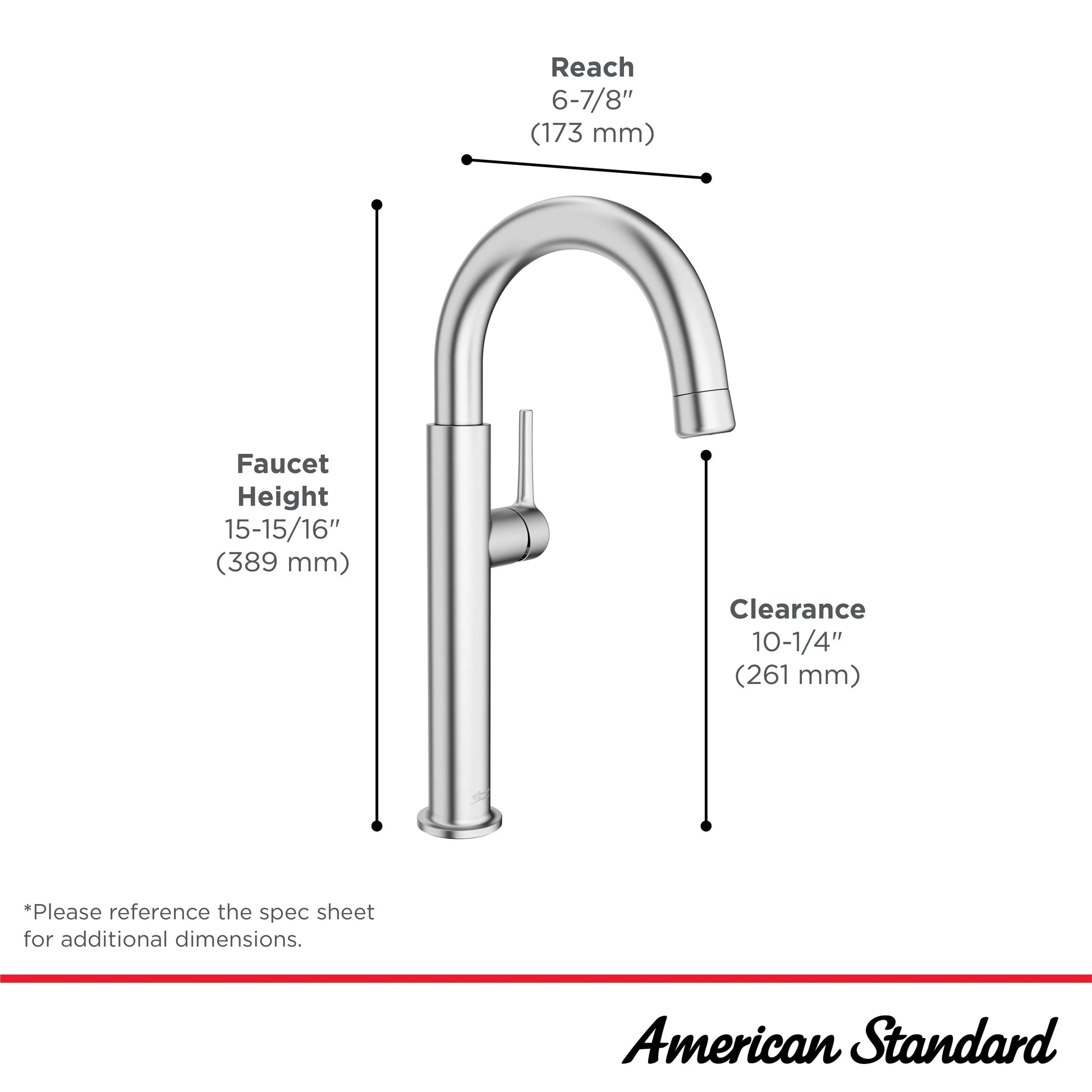American Standard Studio S Pull-Down Bar Faucet 1.5 gpm/5.7 L/min 4803410.002 - Plumbing Market