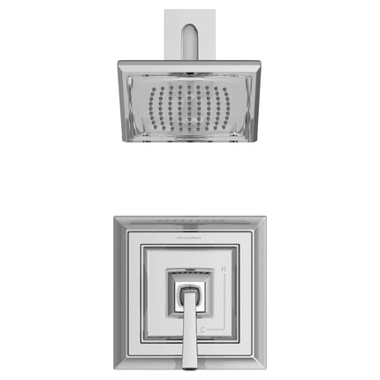 American Standard Town Square S 1.75 gpm/6.8 L/min Shower Trim Kit With Water-Saving Showerhead, Double Ceramic Pressure Balance Cartridge With Lever Handle TU455507.002 - Plumbing Market
