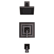 American Standard Town Square S 2.5 gpm/9.5 L/min Tub and Shower Trim Kit With Single Function Showerhead, Double Ceramic Pressure Balance Cartridge With Lever Handle TU455502.278 - Plumbing Market