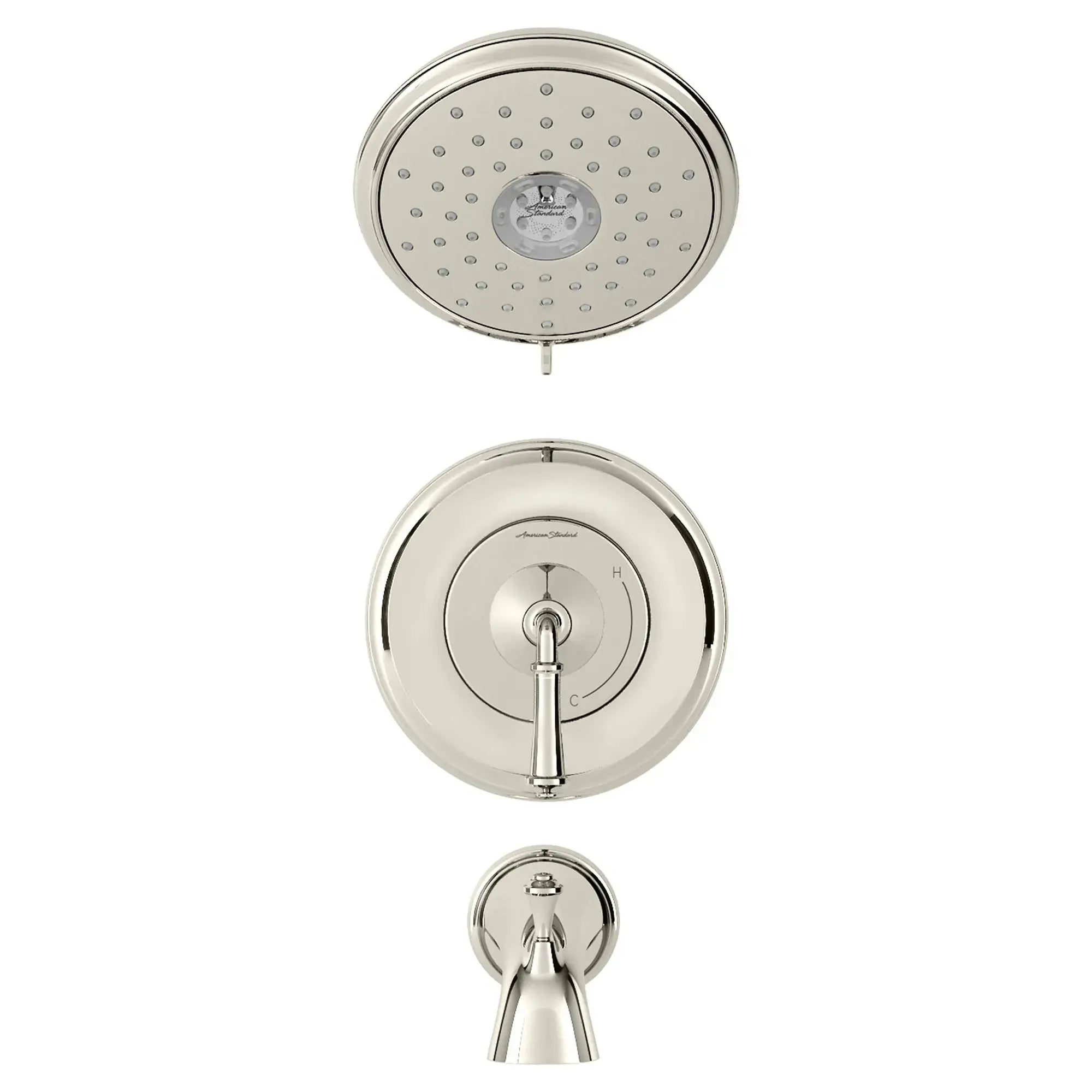American Standard Delancey 1.8 gpm/6.8 L/min Tub and Shower Trim Kit With Water-Saving 4-Function Showerhead and Lever Handle TU052508.013 - Plumbing Market