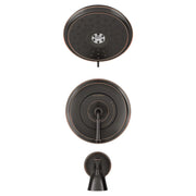 American Standard Delancey 1.8 gpm/6.8 L/min Tub and Shower Trim Kit With Water-Saving 4-Function Showerhead and Lever Handle TU052508.278 - Plumbing Market