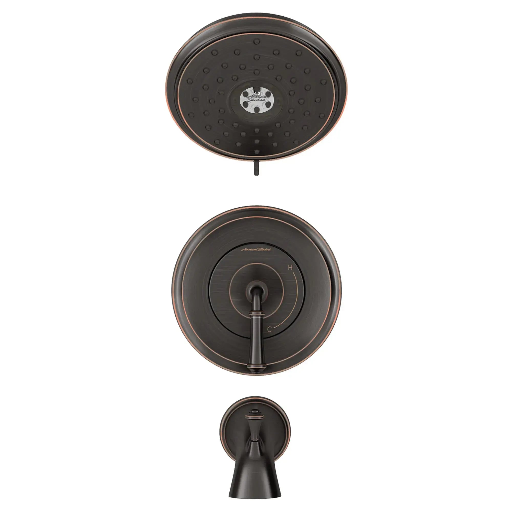 American Standard Delancey 1.8 gpm/6.8 L/min Tub and Shower Trim Kit With Water-Saving 4-Function Showerhead and Lever Handle TU052508.278 - Plumbing Market