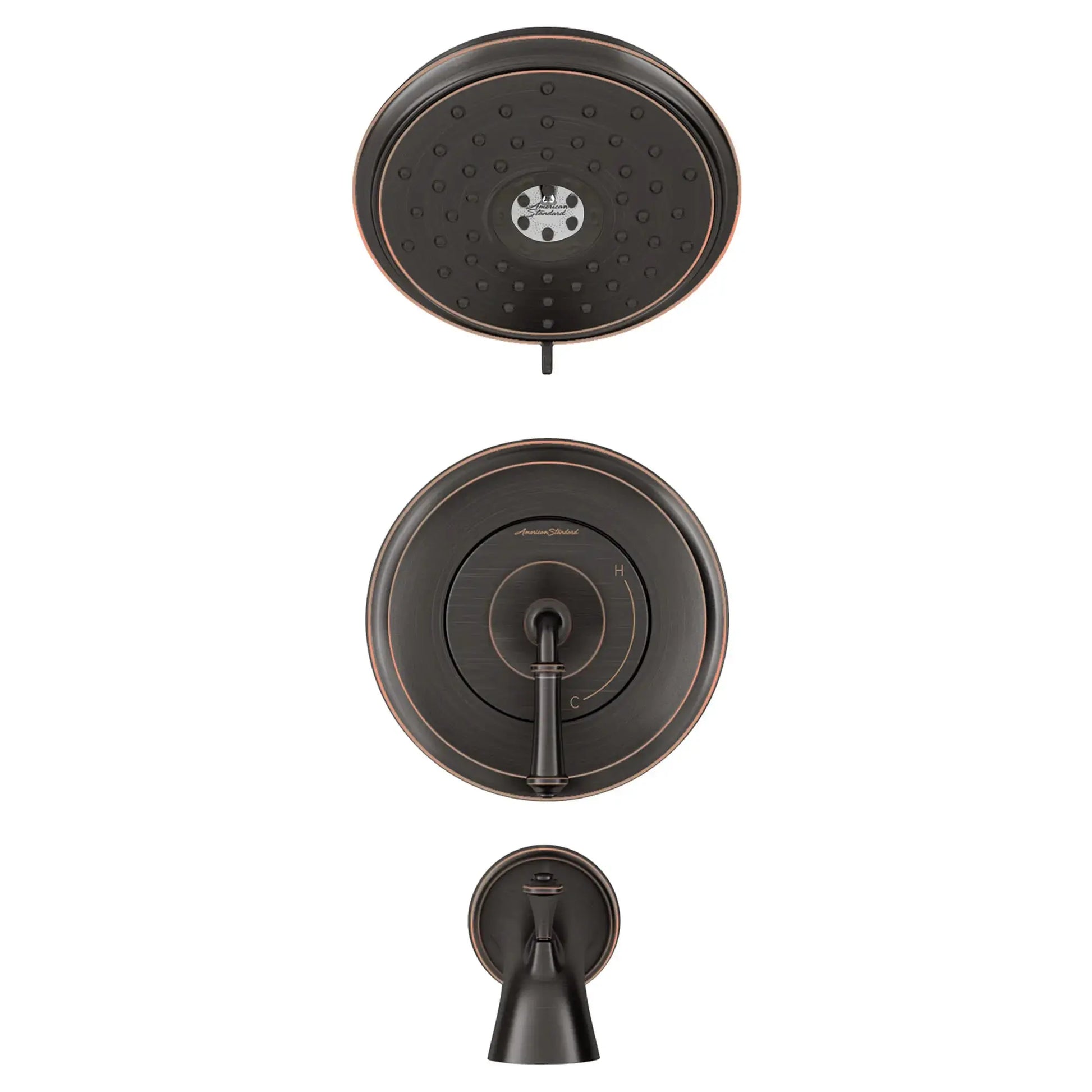 American Standard Delancey 1.8 gpm/6.8 L/min Tub and Shower Trim Kit With Water-Saving 4-Function Showerhead and Lever Handle TU052508.278 - Plumbing Market
