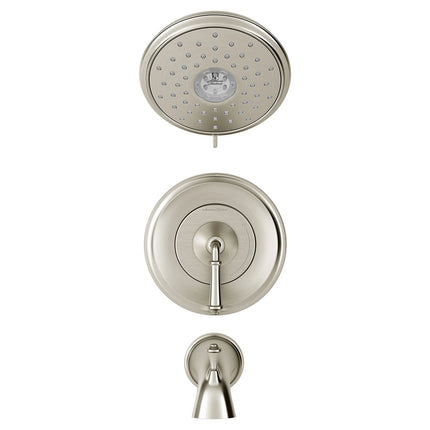 American Standard Delancey 1.8 gpm/6.8 L/min Tub and Shower Trim Kit With Water-Saving 4-Function Showerhead and Lever Handle TU052508.295 - Plumbing Market