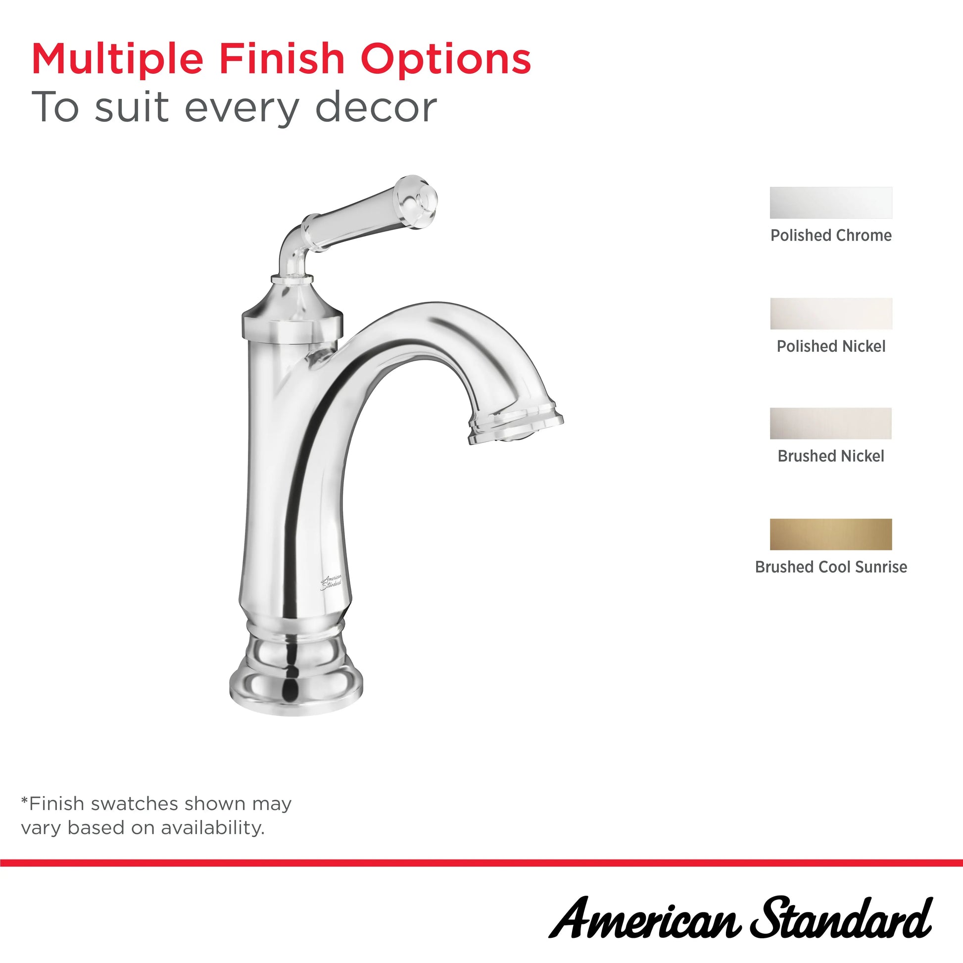American Standard Delancey Single Hole Single-Handle Bathroom Faucet 1.2 gpm/4.5 L/min With Lever Handle 7052107.013 - Plumbing Market