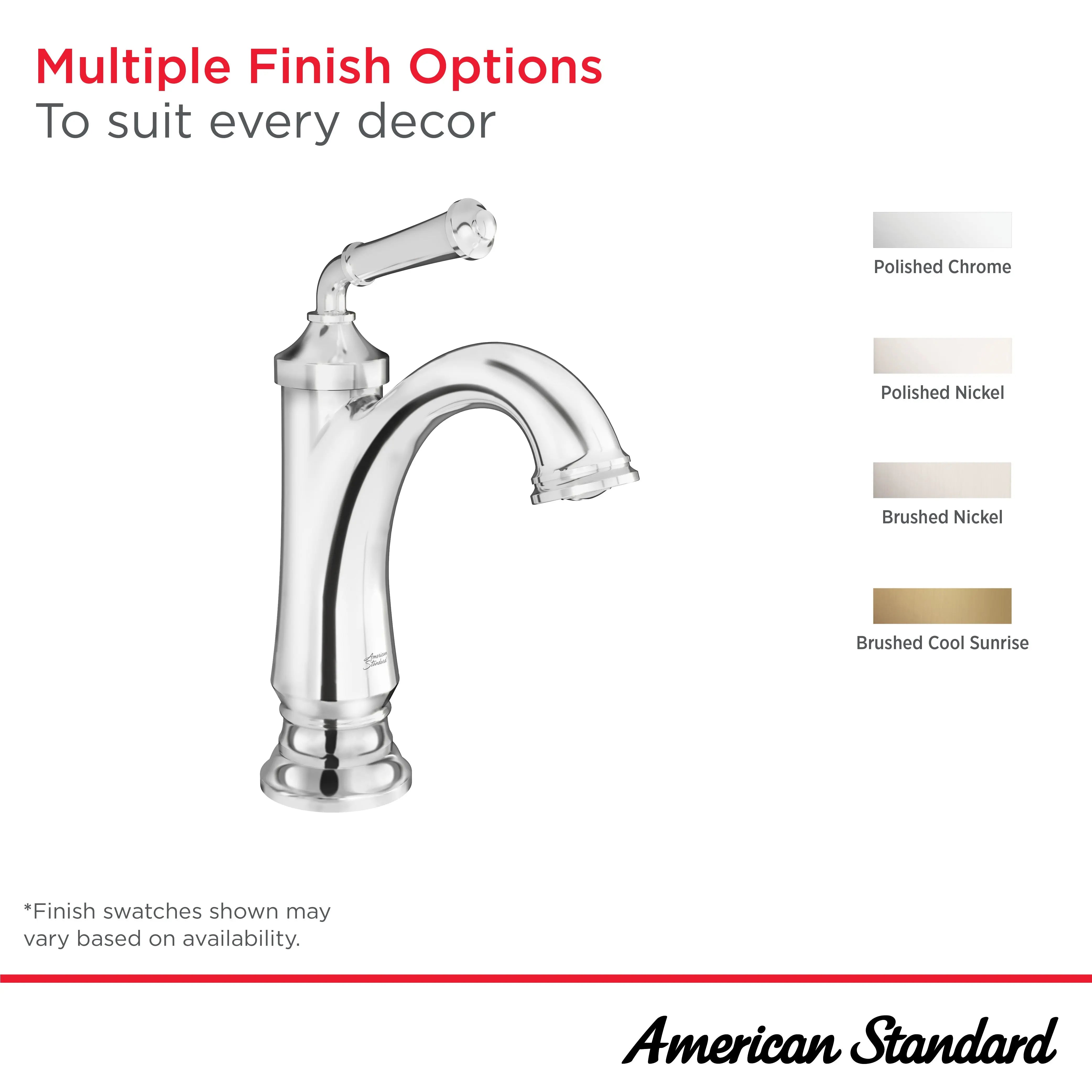 American Standard Delancey Single Hole Single-Handle Bathroom Faucet 1.2 gpm/4.5 L/min With Lever Handle 7052107.295 - Plumbing Market