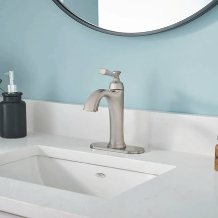 American Standard Glenmere Single Hole Single-Handle Bathroom Faucet 1.2 gpm/4.5 L/min With Lever Handle 7617107.295 - Plumbing Market