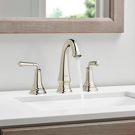 American Standard Delancey 8-Inch Widespread 2-Handle Bathroom Faucet 1.2 gpm/4.5 L/min With Lever Handles 7052807.013 - Plumbing Market