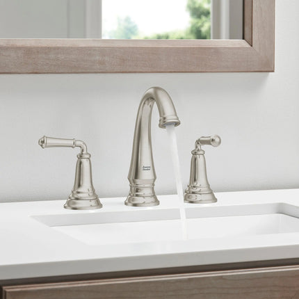 American Standard Delancey 8-Inch Widespread 2-Handle Bathroom Faucet 1.2 gpm/4.5 L/min With Lever Handles 7052807.295 - Plumbing Market