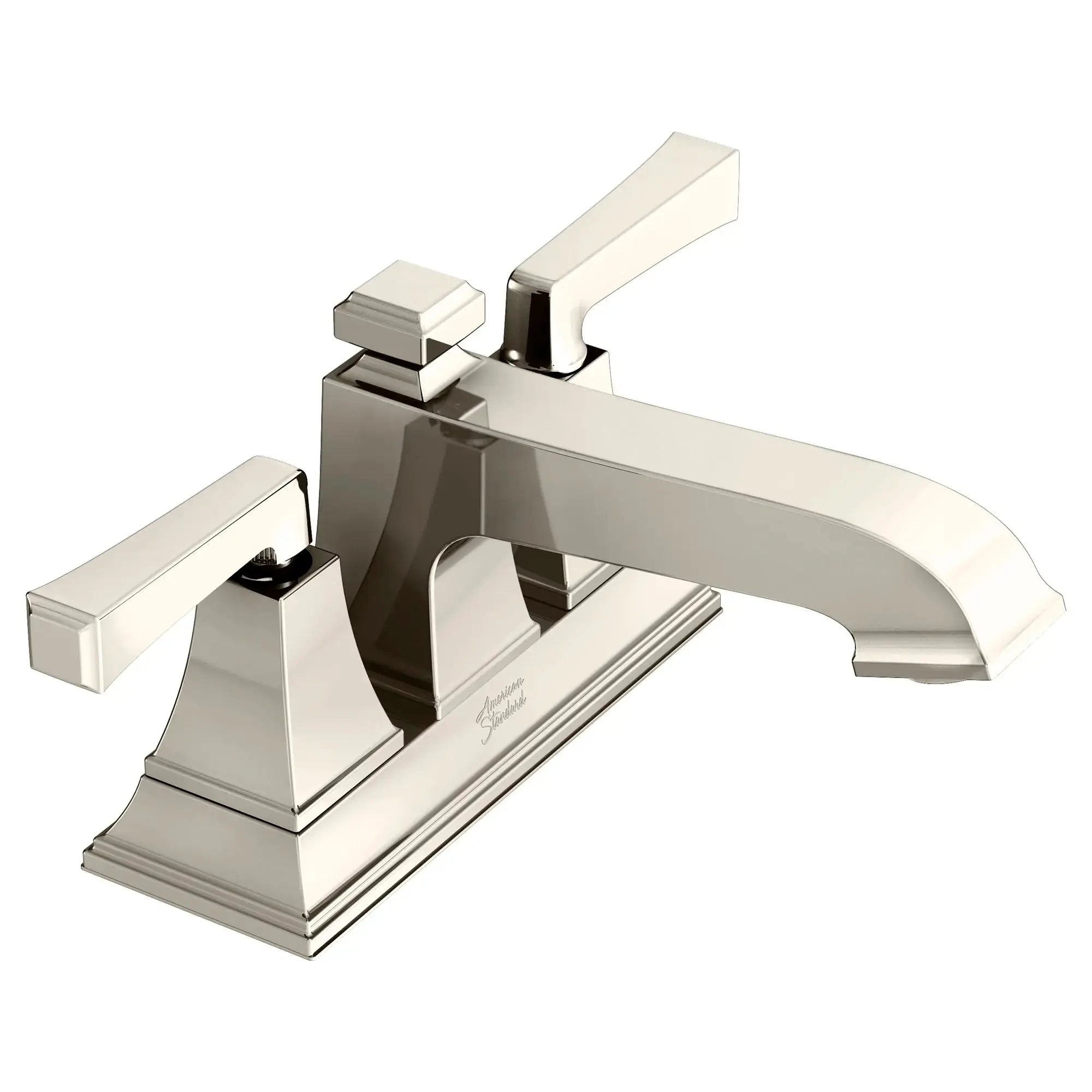 American Standard Town Square S 4-Inch Centerset 2-Handle Bathroom Faucet 1.2 gpm/4.5 L/min With Lever Handles 7455207.013 - Plumbing Market