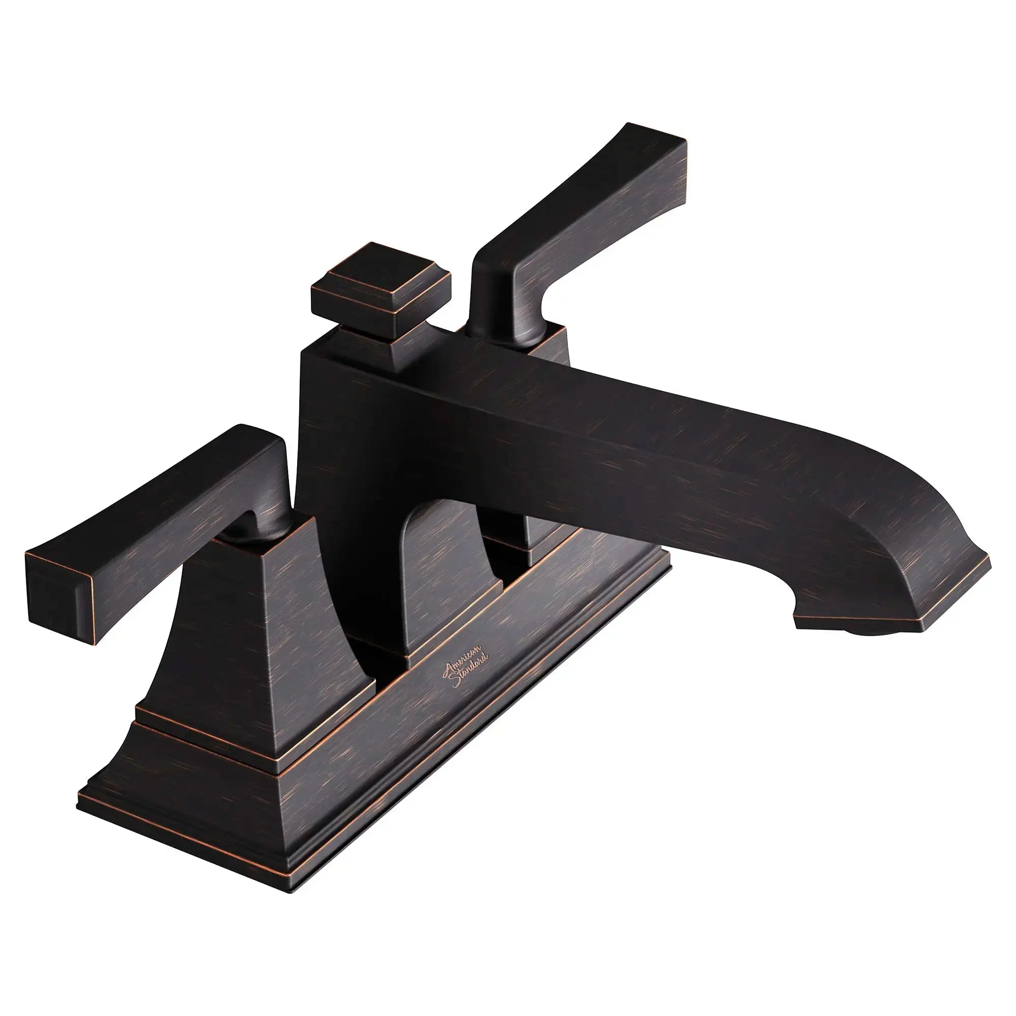 American Standard Town Square S 4-Inch Centerset 2-Handle Bathroom Faucet 1.2 gpm/4.5 L/min With Lever Handles 7455207.278 - Plumbing Market