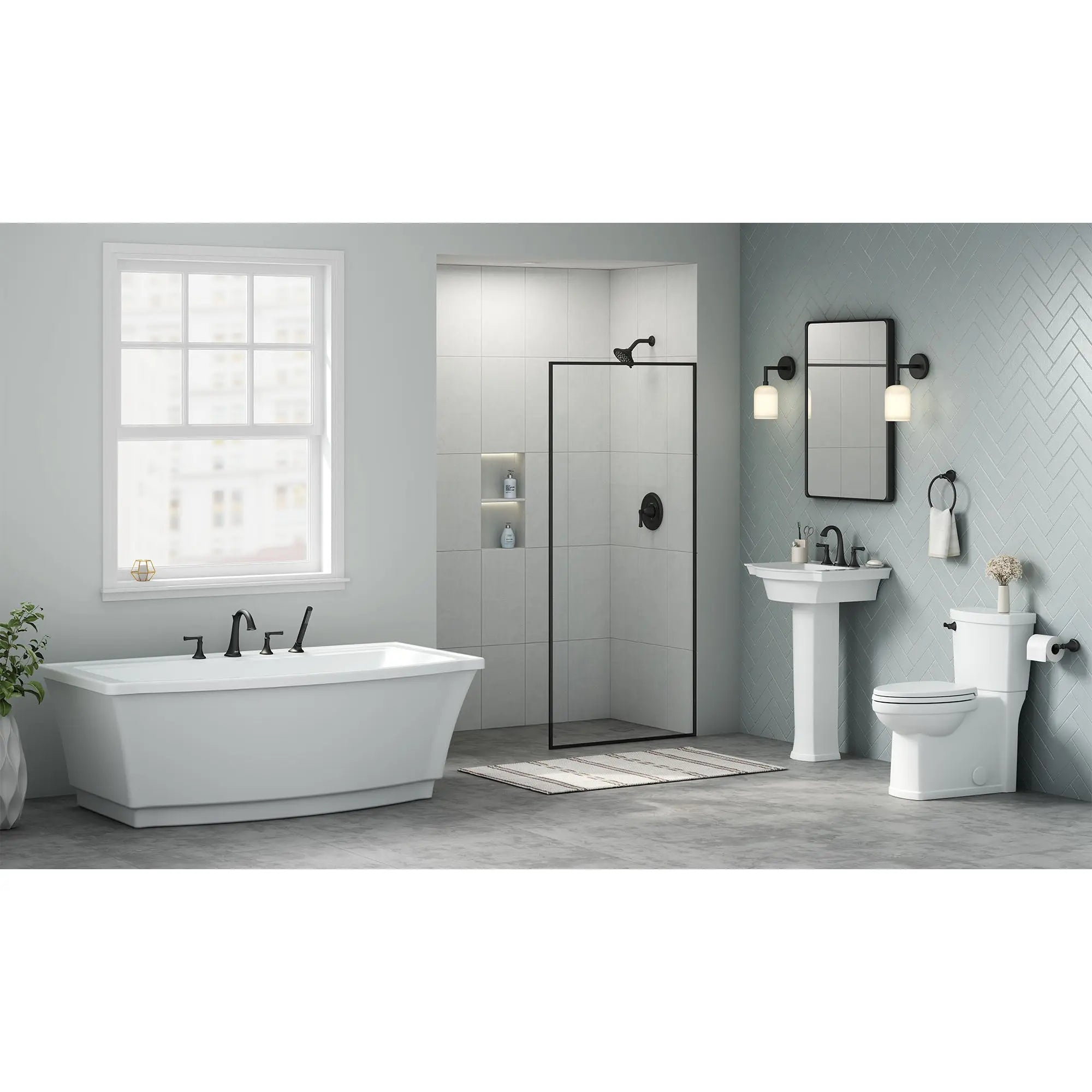 American Standard Estate 8-Inch Widespread 2-Handle Bathroom Faucet 1.2 gmp/4.5 L/min With Lever Handles 7722801.243 - Plumbing Market