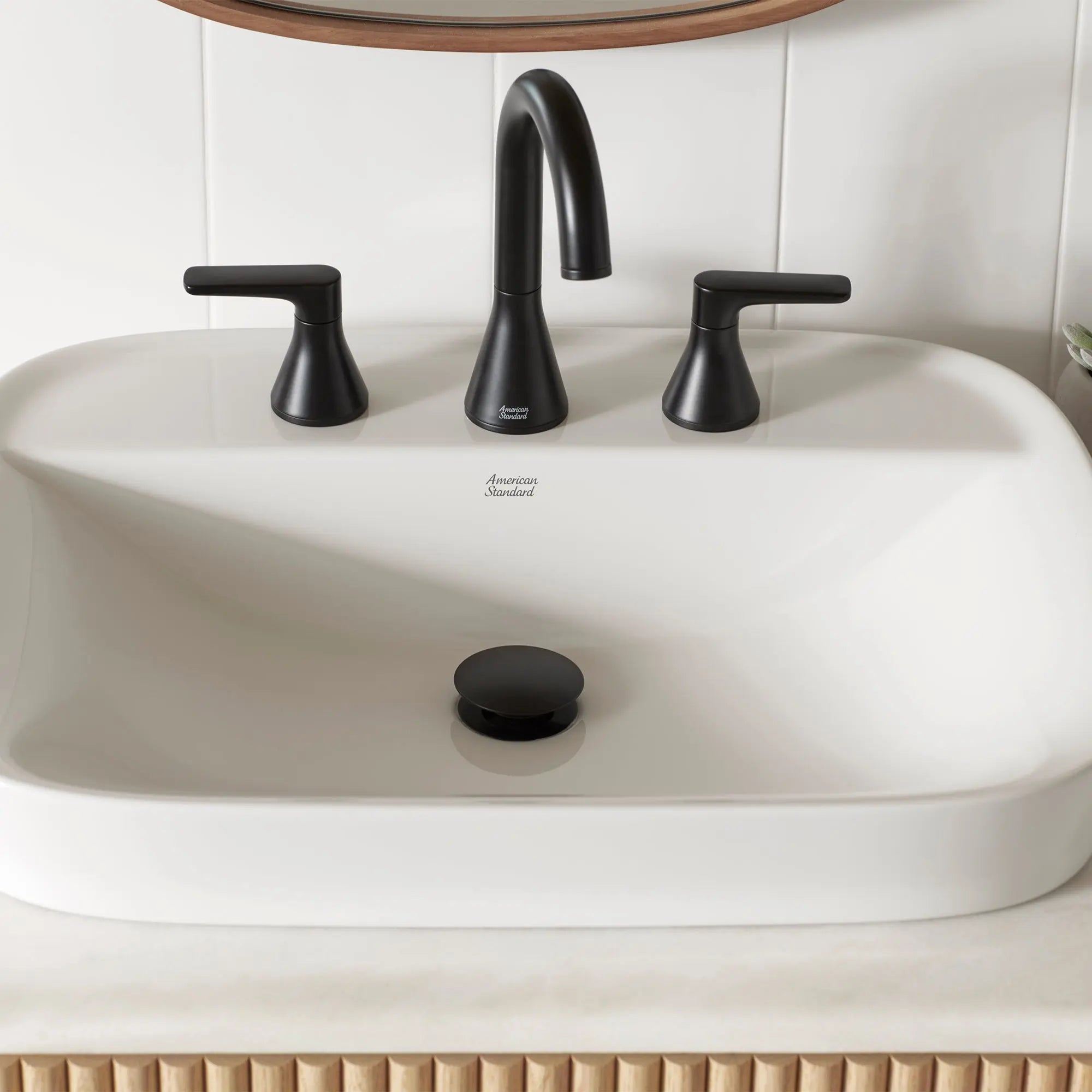 American Standard Millennial 8" Widespread 1.2 gpm/4.5 L/min with Push Drain 7061801.243 - Plumbing Market