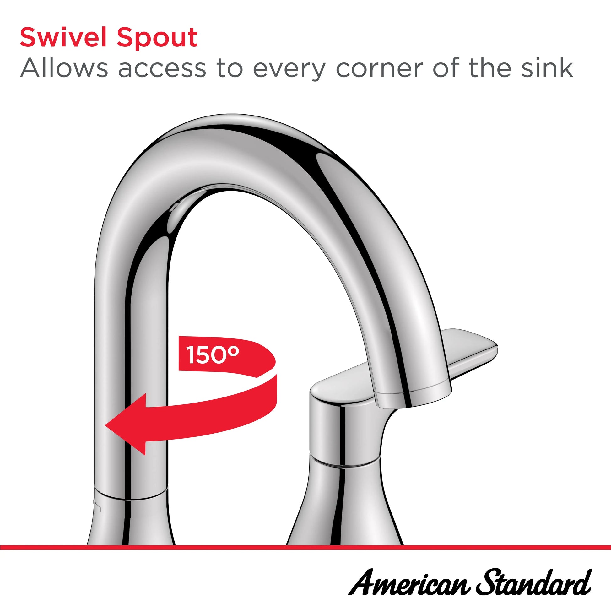 American Standard Millennial 8" Widespread 1.2 gpm/4.5 L/min with Push Drain 7061801.243 - Plumbing Market