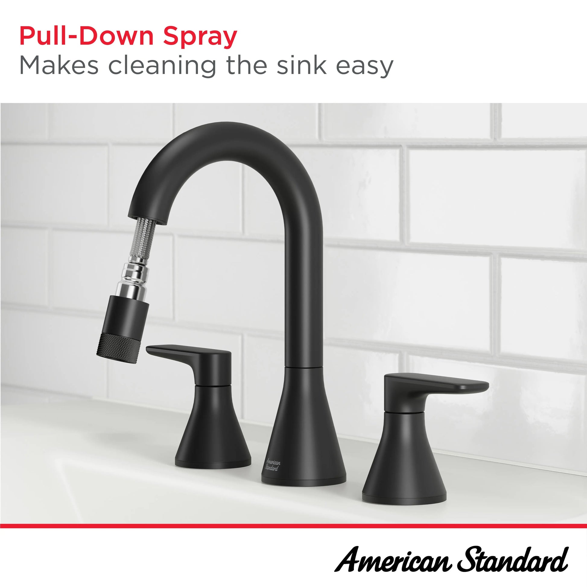 American Standard Millennial 8" Widespread Pull-Out 1.2 gpm/4.5 L/min with Push Drain 7061821.295 - Plumbing Market