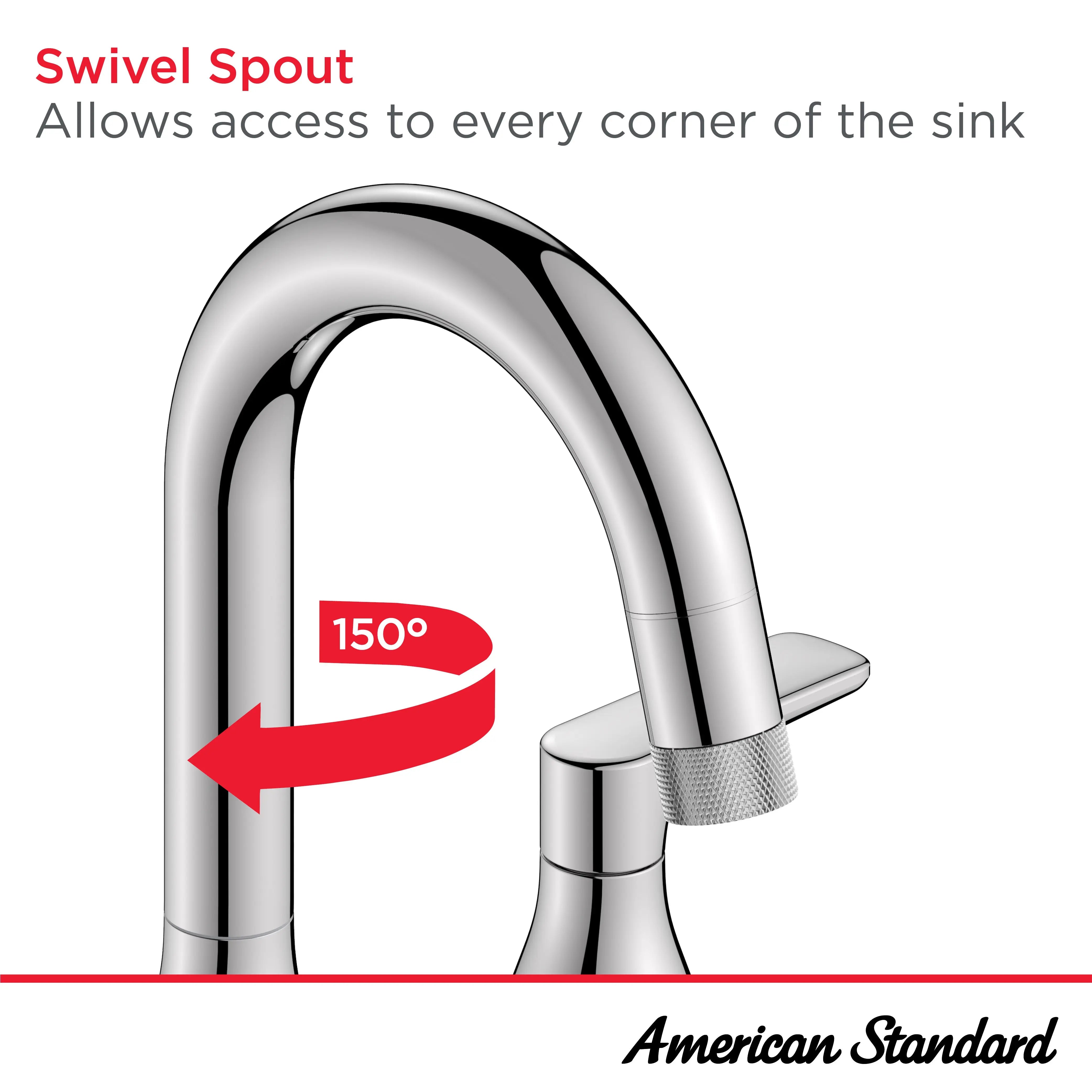 American Standard Millennial 8" Widespread Pull-Out 1.2 gpm/4.5 L/min with Push Drain 7061821.295 - Plumbing Market