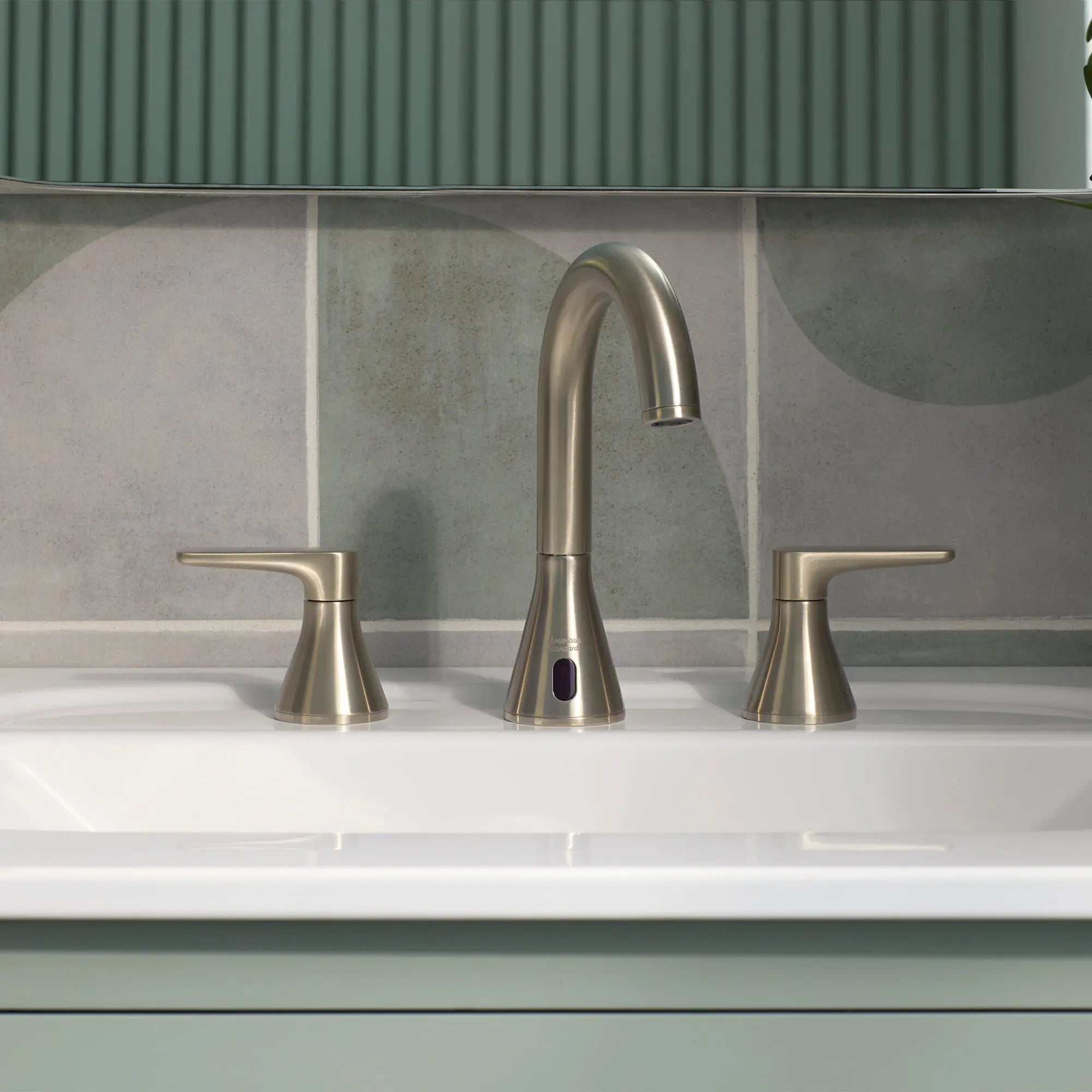 American Standard Millennial 8" Hybrid Wideset Bathroom Faucet 1.2gpm/4.5L/min with Push Drain 7061857.295 - Plumbing Market