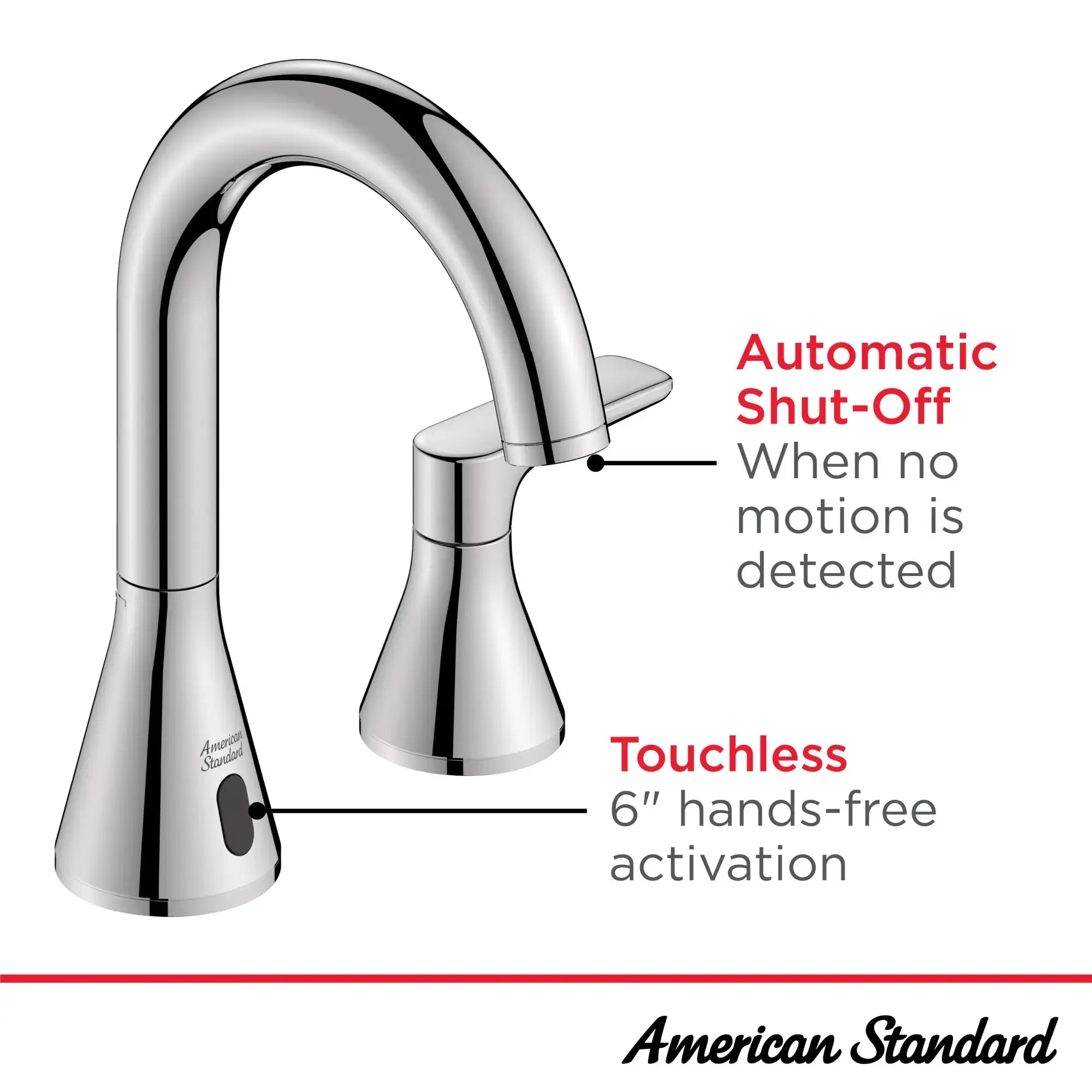 American Standard Millennial 8" Hybrid Wideset Bathroom Faucet 1.2gpm/4.5L/min with Push Drain 7061857.295 - Plumbing Market