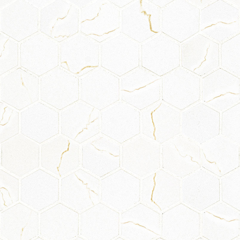 MSI Miraggio Gold 2 x 2 Matte Porcelain mosaic (NMIRGOL2X2HEX) – MSI product image