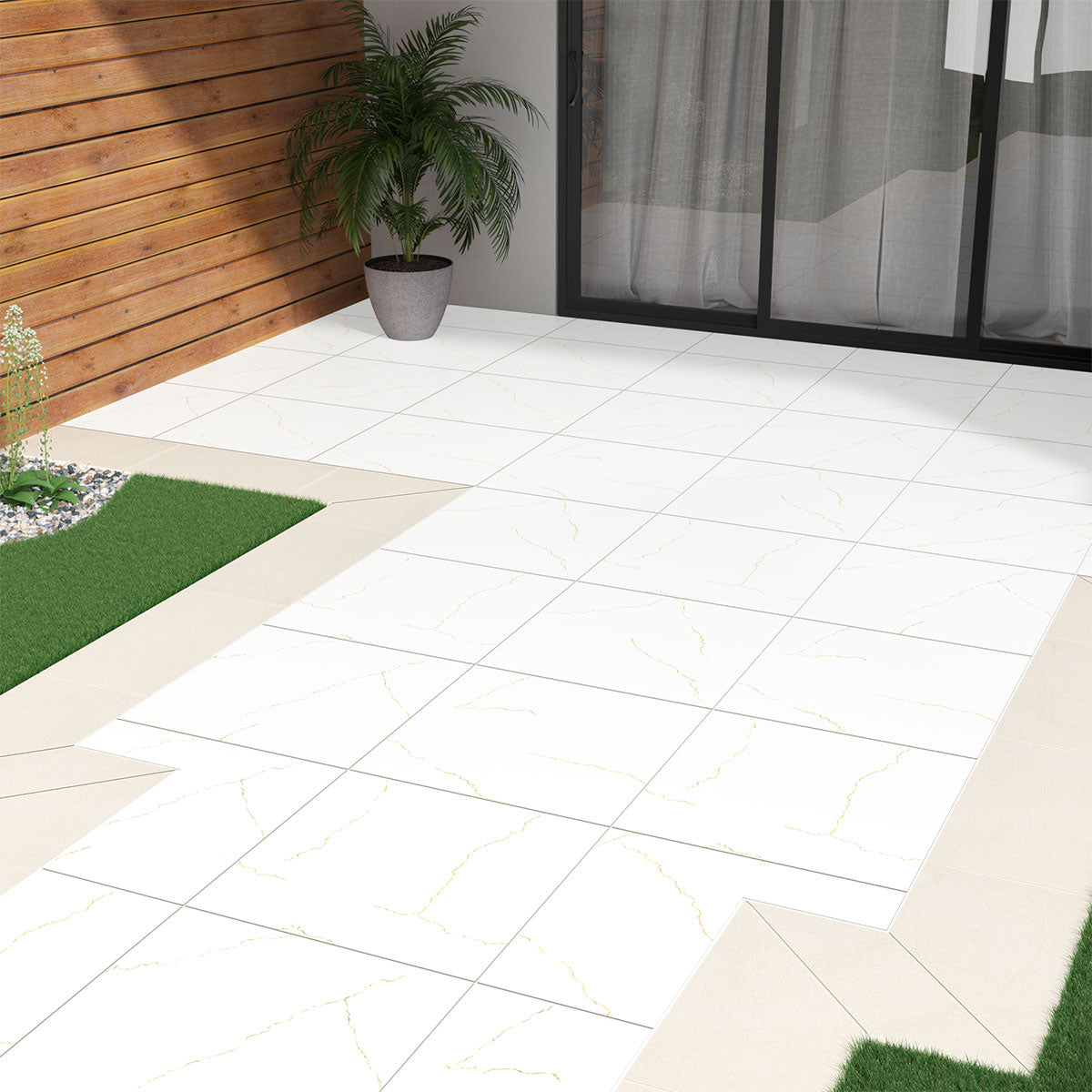 MSI Miraggio Gold 24 x 48 Polished Porcelain tile (NMIRGOL2448P) – MSI room scene
