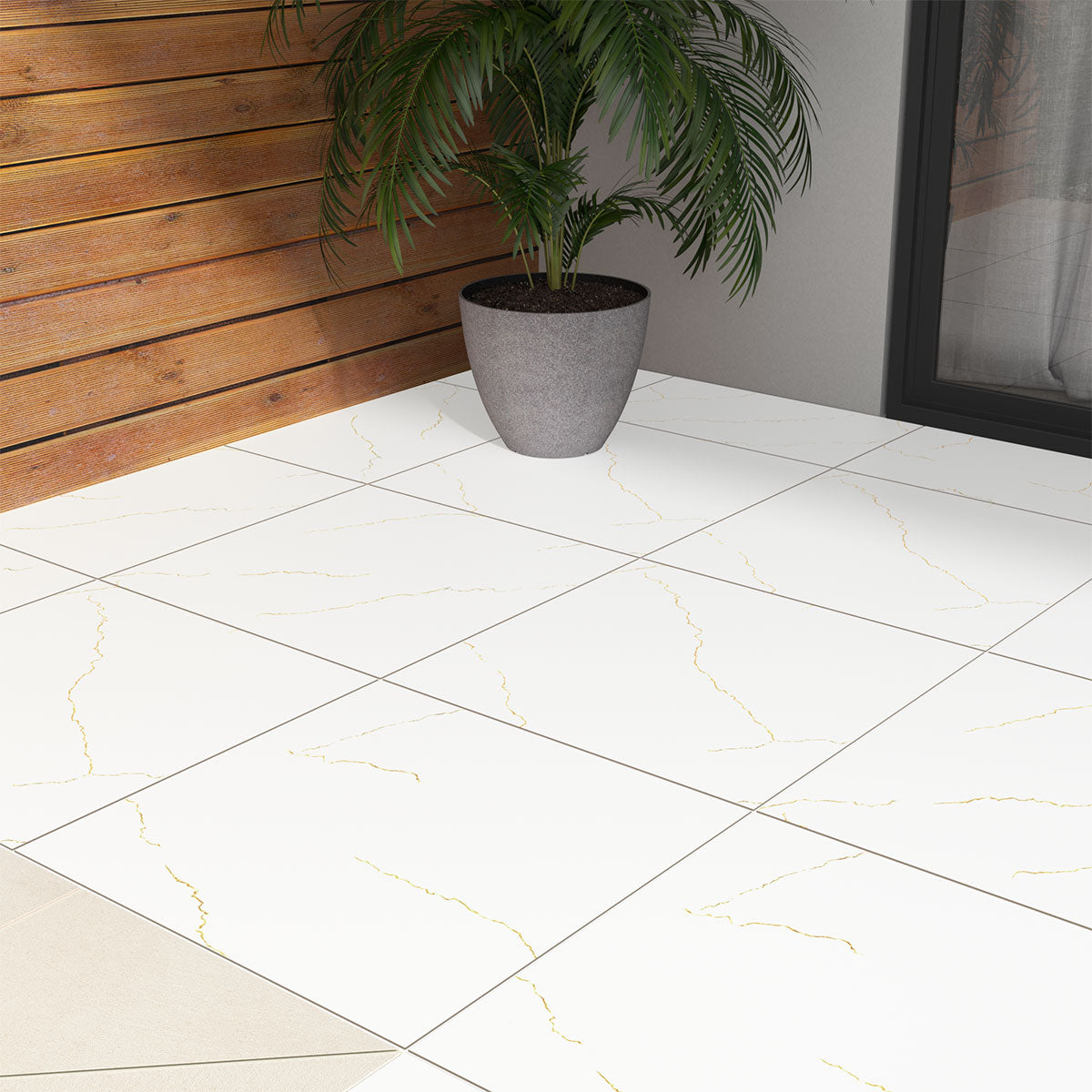 MSI Miraggio Gold 24 x 48 Matte Porcelain tile (NMIRGOL2448) – MSI room scene