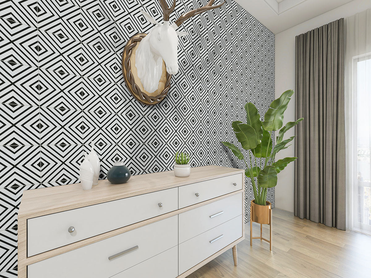 MSI Zaria Mod 8 x 8 Matte Porcelain tile (NZARMOD8X8) – MSI room scene