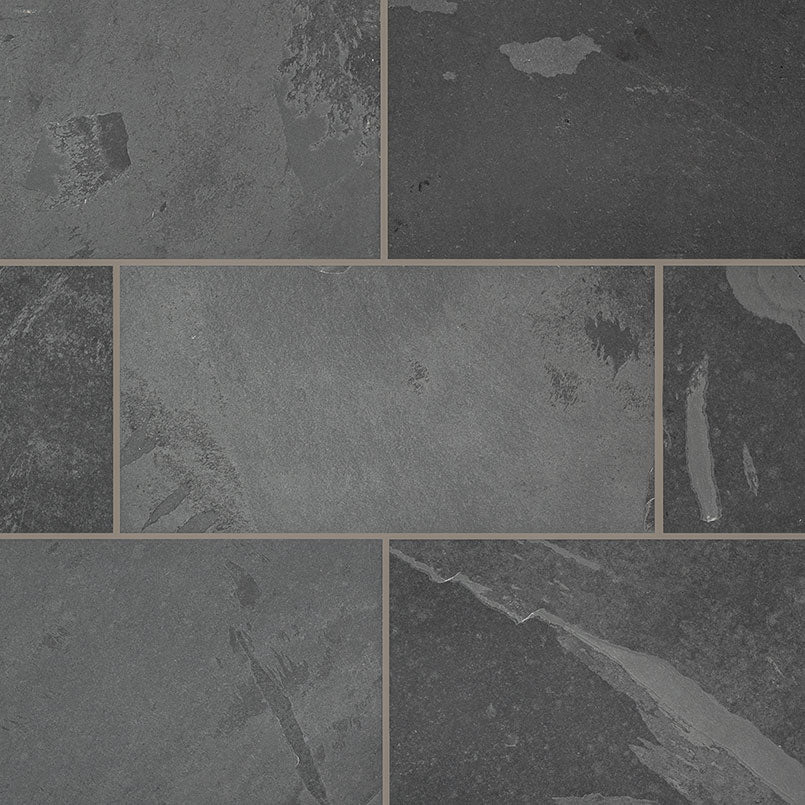 MSI Montauk Black 12 x 24 Gauged Slate tile (SMONBLK1224G) – MSI product image